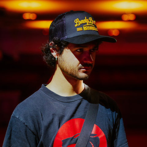 LONELY LANDS RECORDS EMBRIODED TRUCKER CAP