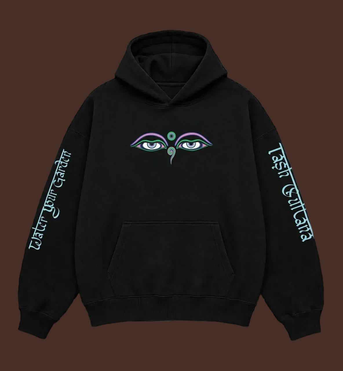 SANSKRIT EYES BLACK HOODIE