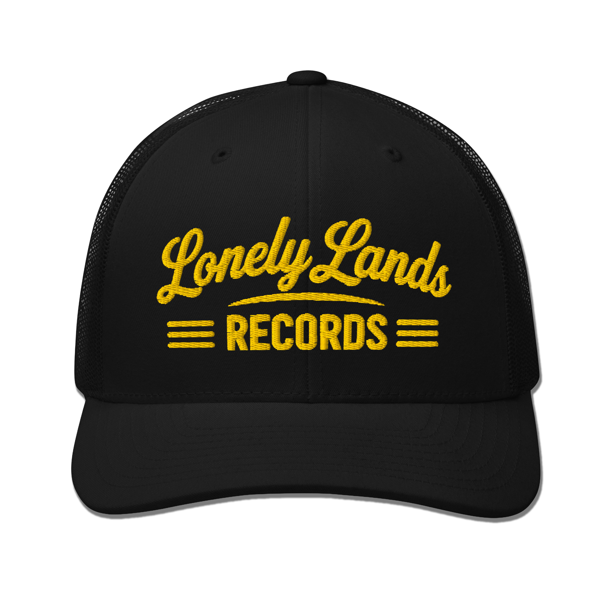 LONELY LANDS RECORDS EMBRIODED TRUCKER CAP